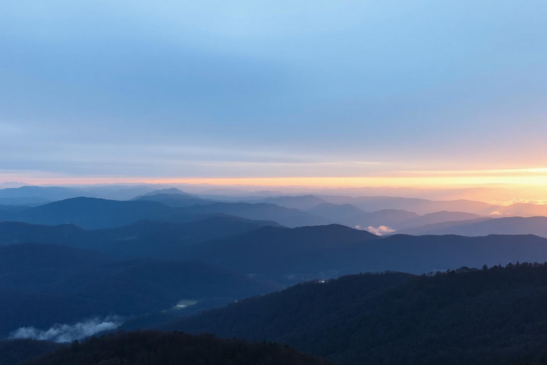 Mountains at dawn